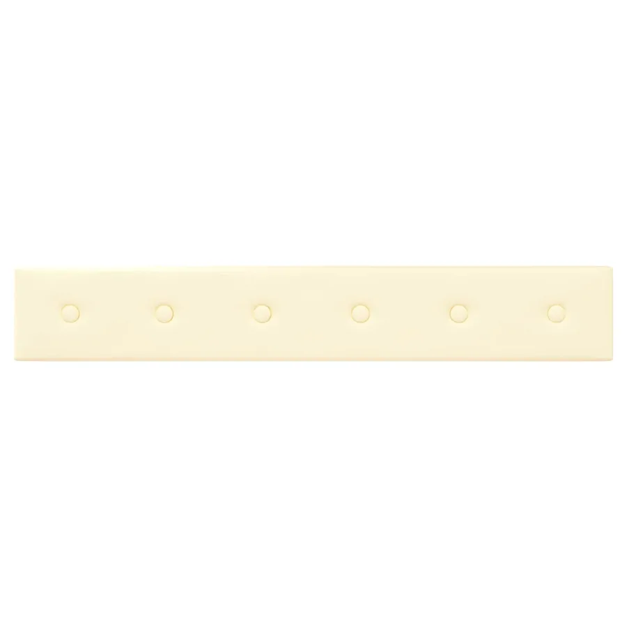 Tête de lit murale 12 pcs Crème 90 x 15 cm Simili cuir - 4