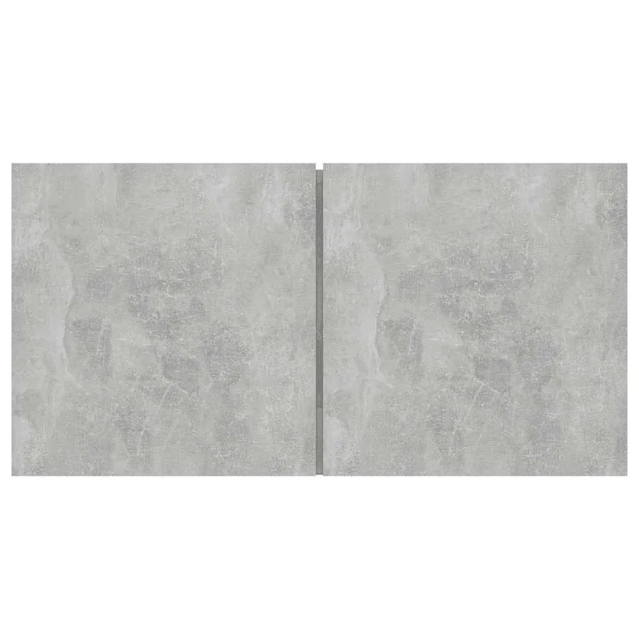 Meuble TV suspendu Gris béton 60x30x30 cm - 4