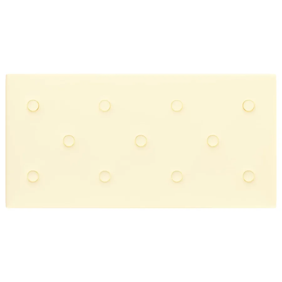 Tête de lit murale 12 pcs Crème 60 x 30 cm Simili cuir - 4