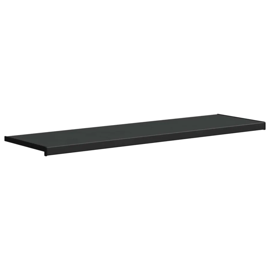 Appui de fenêtre Noir avec grain de bois 160 x 40 x 4,5 cm PVC - 3