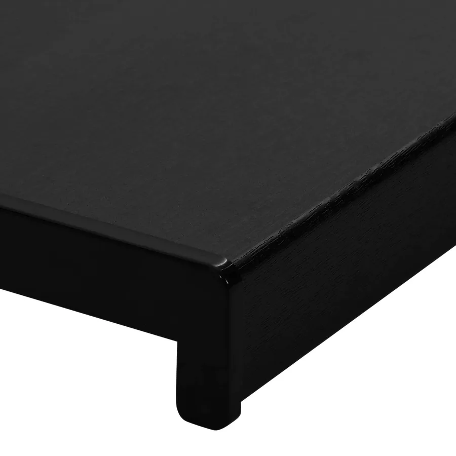 Appui de fenêtre Noir avec grain de bois 160 x 40 x 4,5 cm PVC - 9