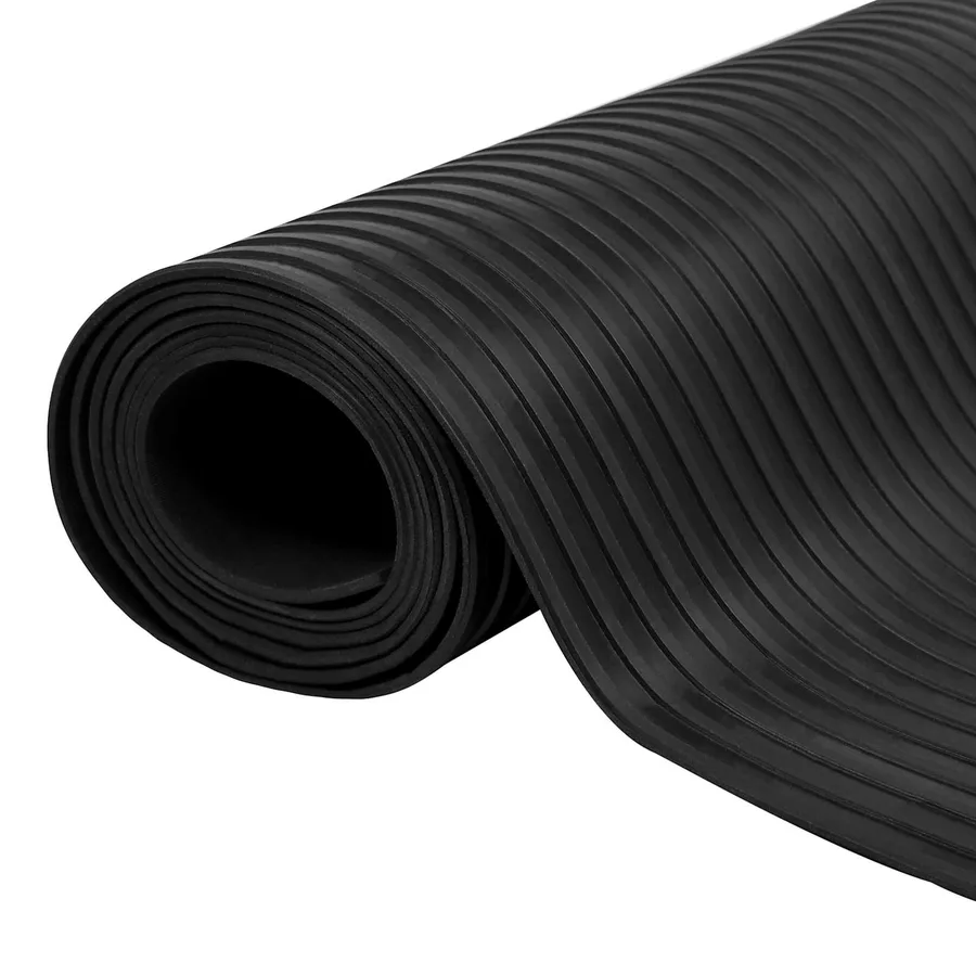 Tapis de sol Noir 1 x 5 m Caoutchouc - 2