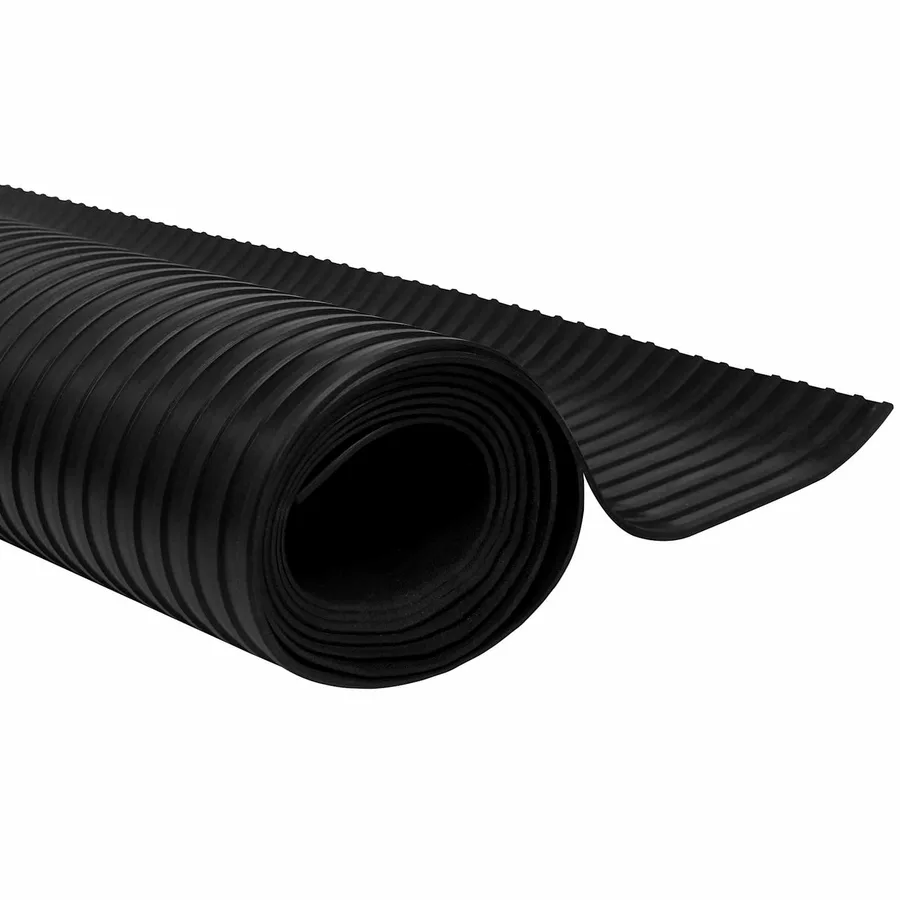 Tapis de sol Noir 1 x 5 m Caoutchouc - 5