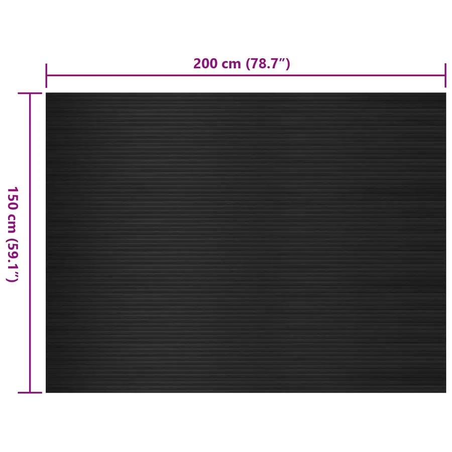 Tapis de sol Noir 1,5 x 2 m Caoutchouc - 6