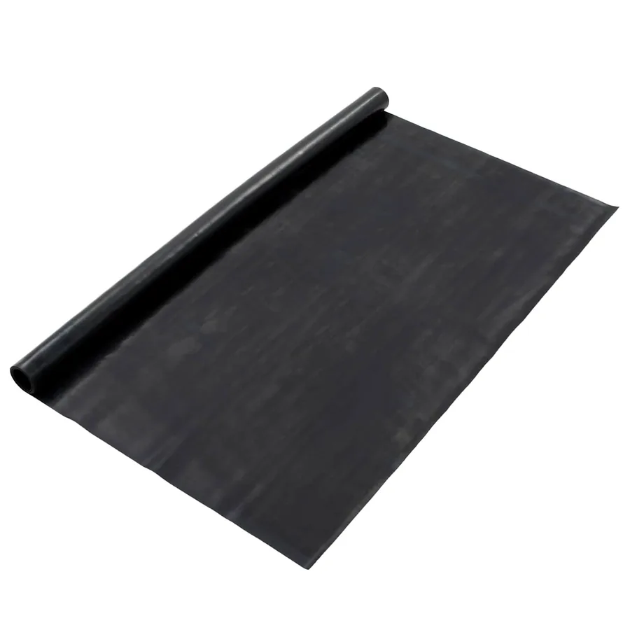 Tapis de sol Noir 1,2 x 5 m Caoutchouc