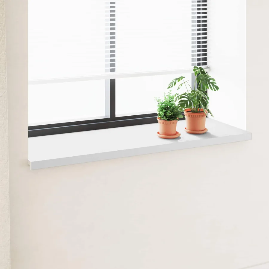 Appui de fenêtre Blanc 120 x 50 x 4,5 cm PVC