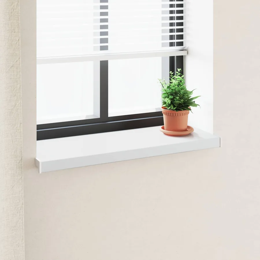 Appui de fenêtre Blanc 100 x 35 x 4,5 cm PVC