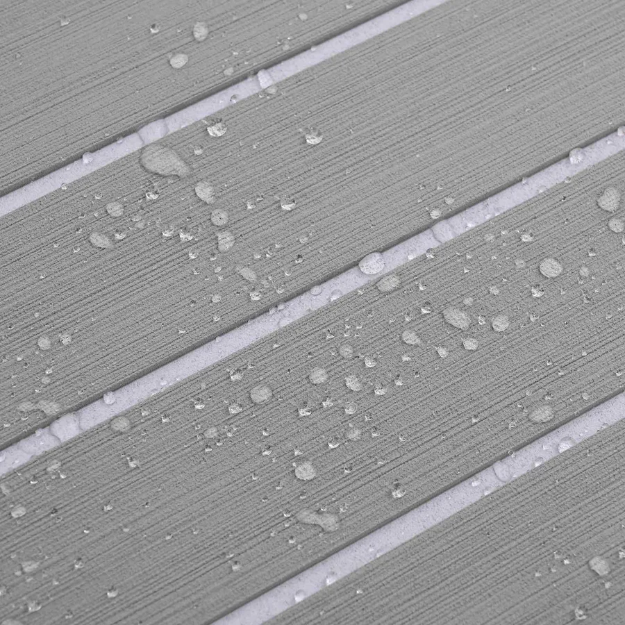 Tapis de bateau Rayé Gris clair et blanc 240 x 60 cm EVA - 5