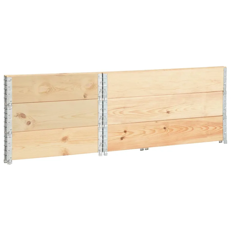 Jardinières surélevées 3 pcs 80x120 cm Bois de pin solide - 4