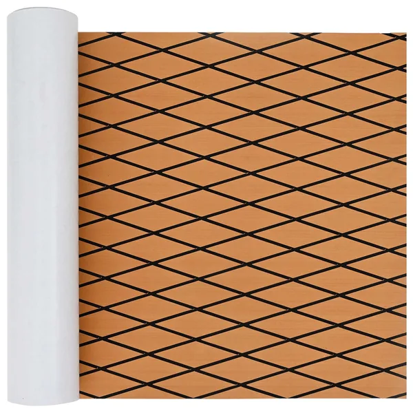 Tapis de bateau Rayé Marron et noir 190 x 70 cm EVA