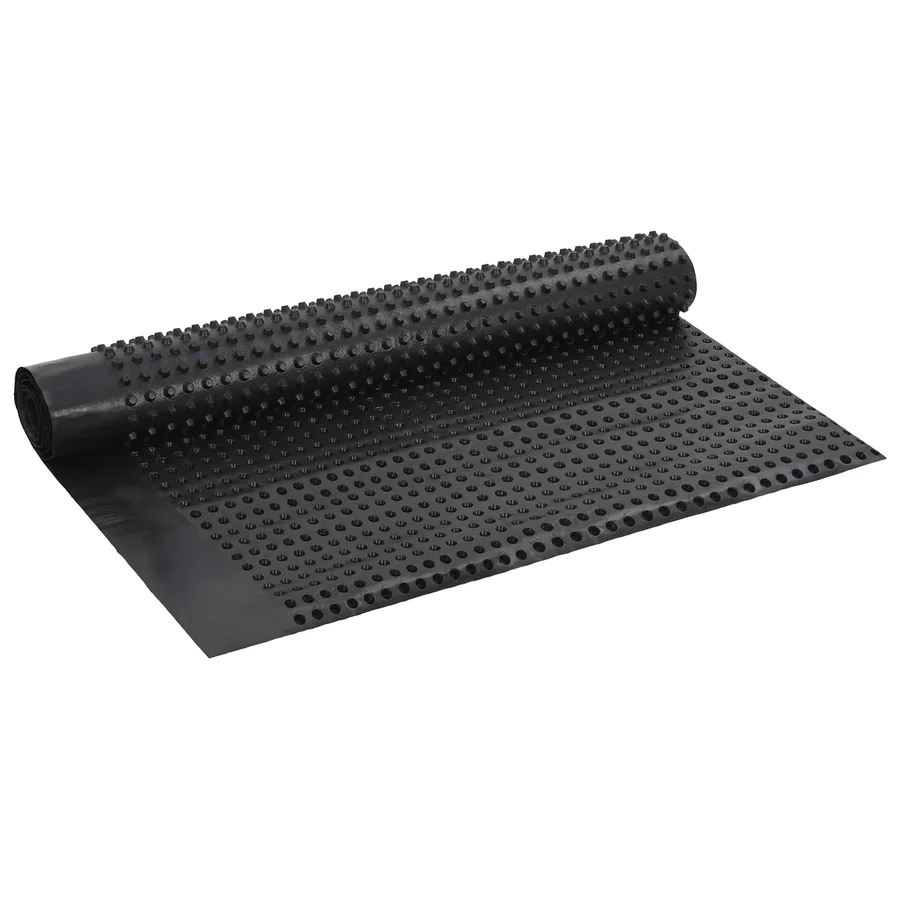 Feuille de drainage nervurée Noir 1 x 10 m HDPE - 2