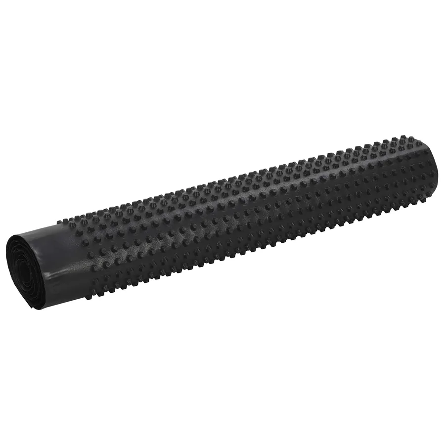 Feuille de drainage nervurée Noir 1 x 10 m HDPE - 4