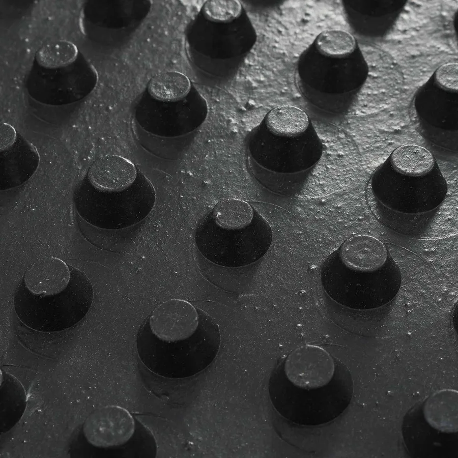 Feuille de drainage nervurée Noir 1 x 10 m HDPE - 7