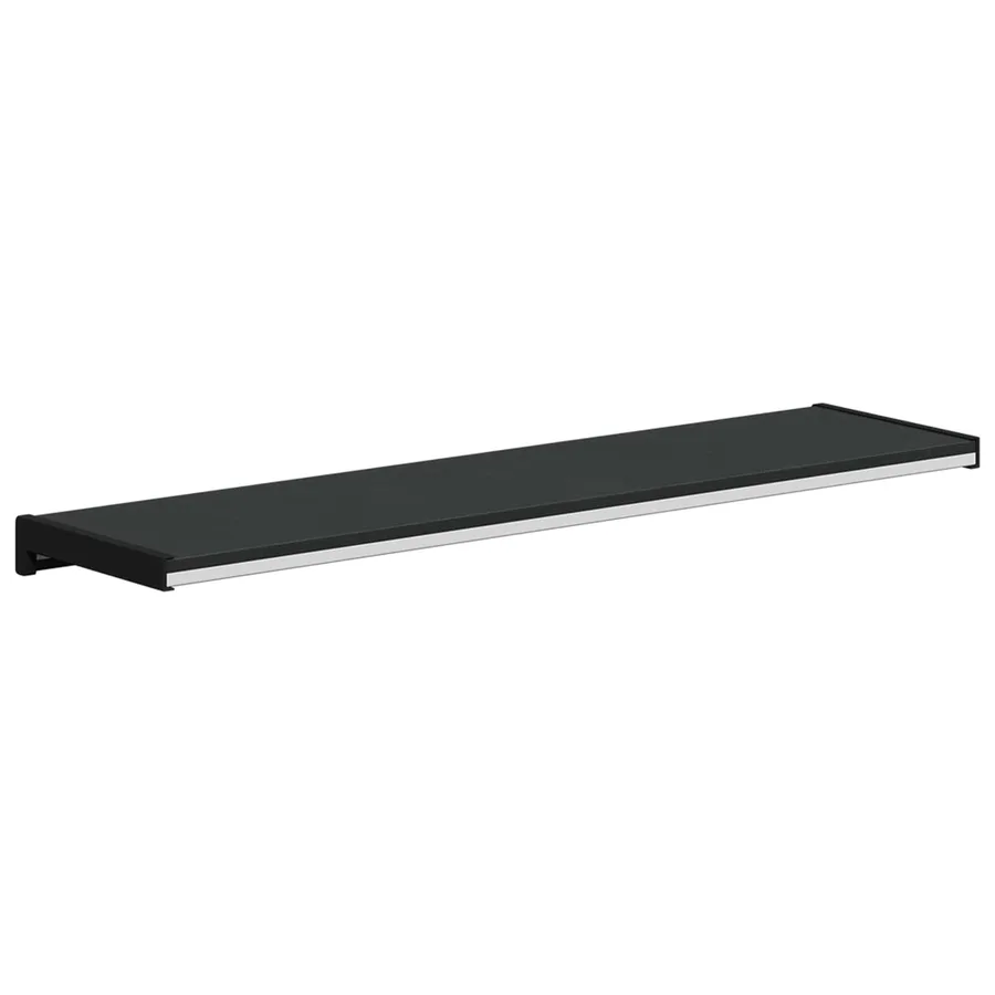 Appui de fenêtre Noir avec grain de bois 80 x 20 x 4,5 cm PVC - 7