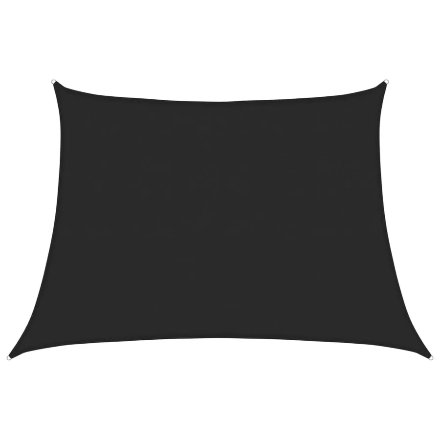 Voile d'ombrage 160 g/m² Noir 4/5x3 m PEHD - 2