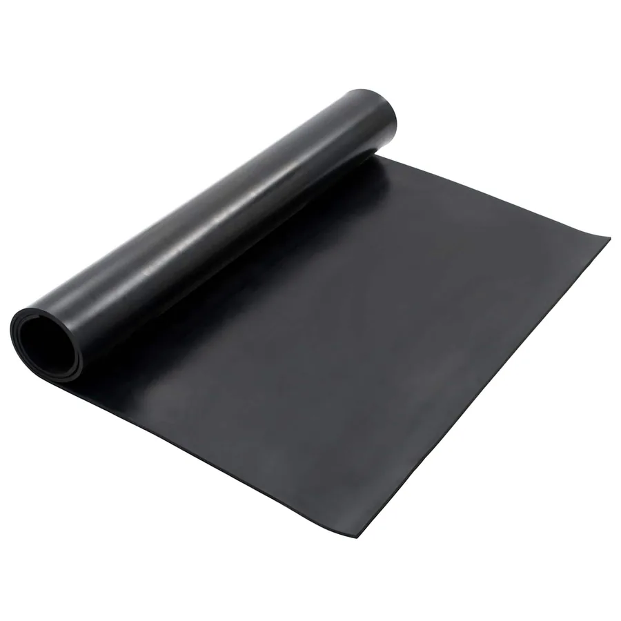 Tapis de sol Noir 1,2 x 2 m Caoutchouc