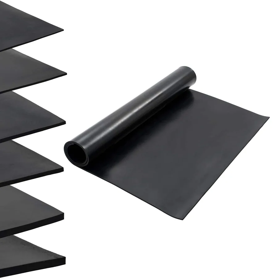 Tapis de sol Noir 1,2 x 2 m Caoutchouc - 2