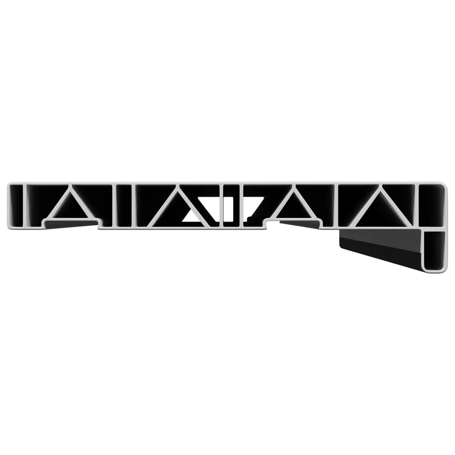 Appui de fenêtre Noir avec grain de bois 60 x 25 x 4,5 cm PVC - 4