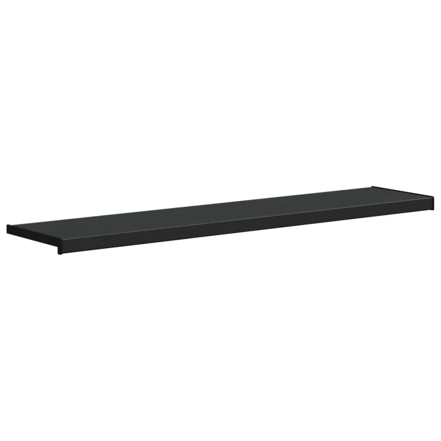 Appui de fenêtre Noir avec grain de bois 160 x 35 x 4,5 cm PVC - 3