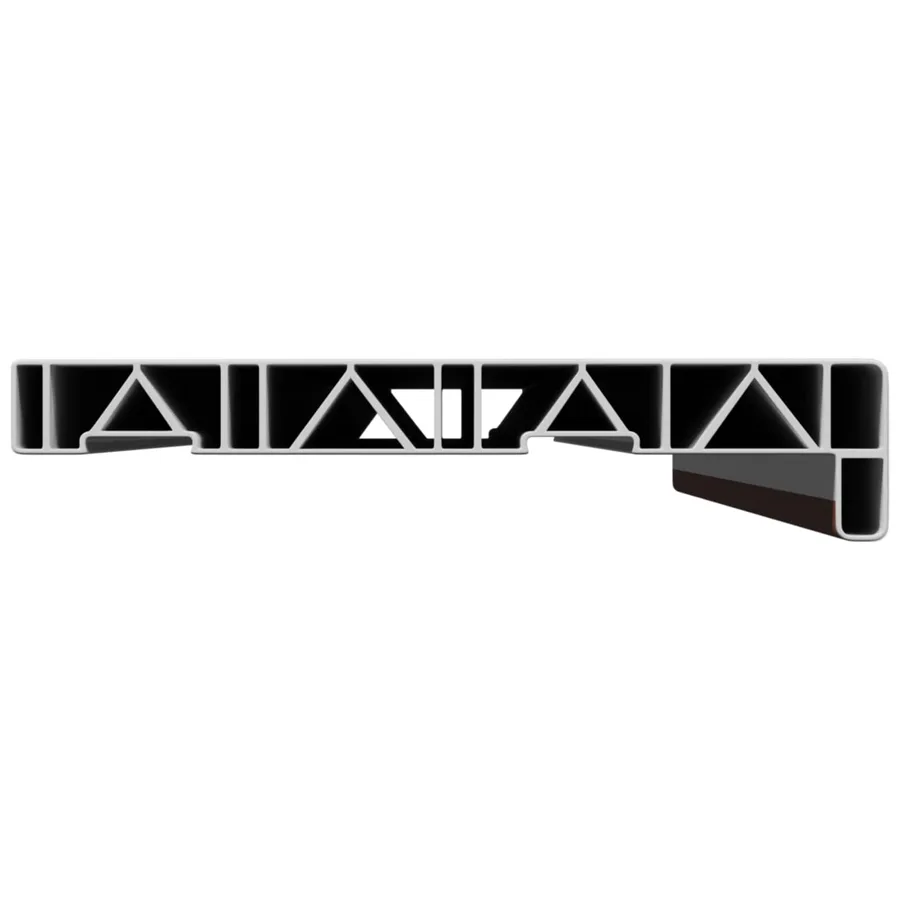 Appui de fenêtre Bois marron 100 x 20 x 4,5 cm PVC - 4