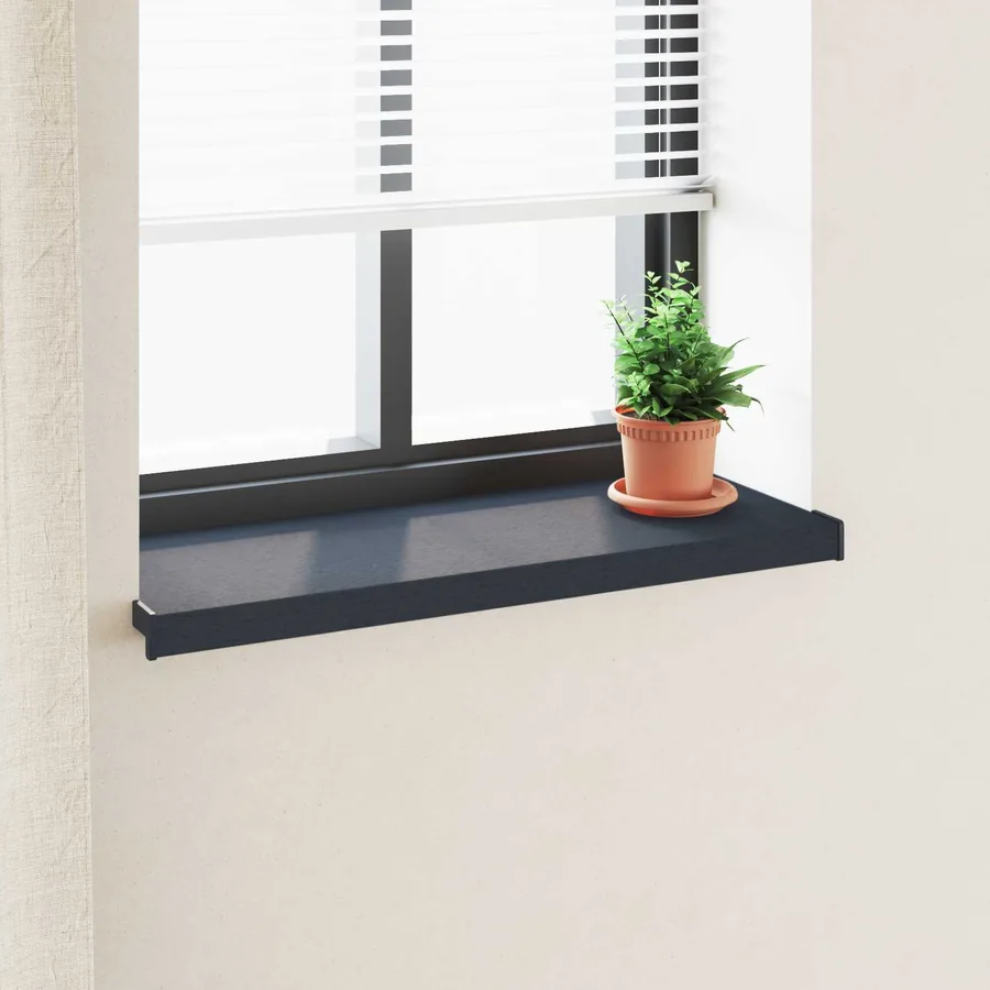 Appui de fenêtre Anthracite avec grain de bois 60 x 30 x 4,5 cm