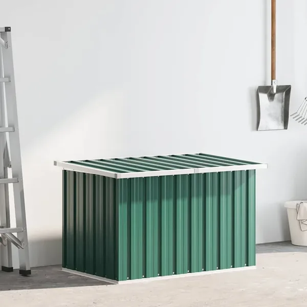 Coffre de rangement de jardin Vert 109x67x65 cm