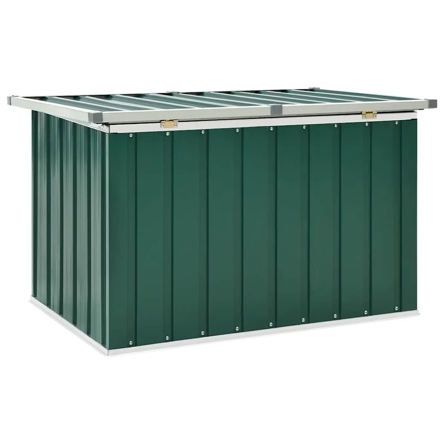 Coffre de rangement de jardin Vert 109x67x65 cm - 6