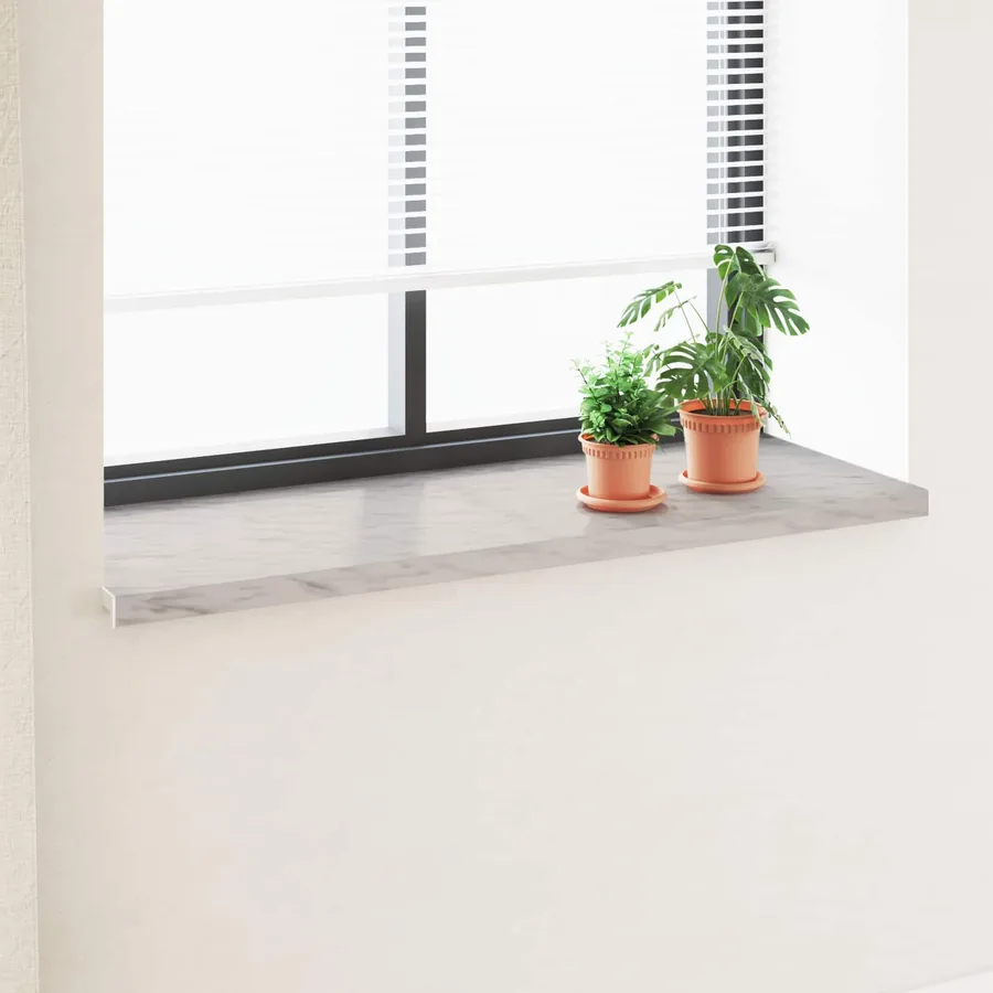 Appui de fenêtre Texture marbre 120 x 50 x 4,5 cm PVC