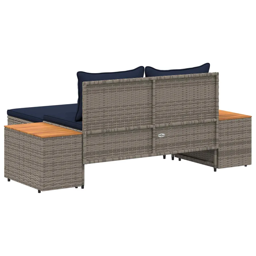 Ensemble de canapés d'extérieur 4 -Seater 4 pcs 55 x 30 x 39 cm - 8