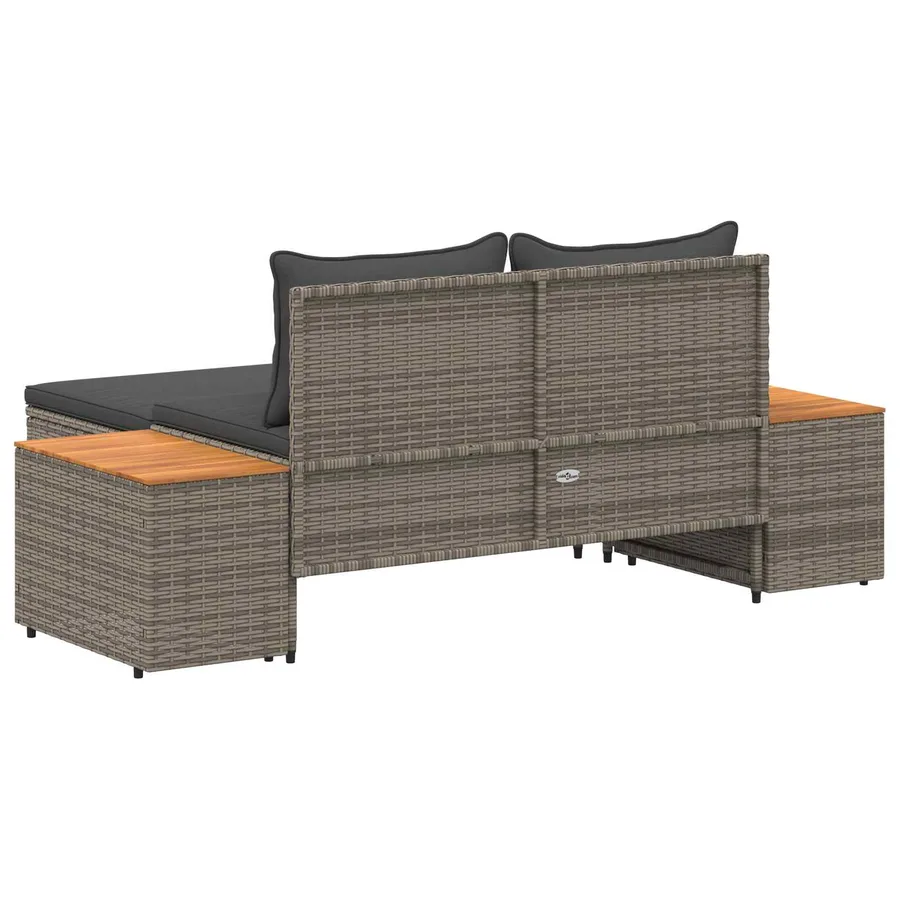 Ensemble de canapés d'extérieur 4 -Seater 4 pcs 55 x 30 x 39 cm - 8