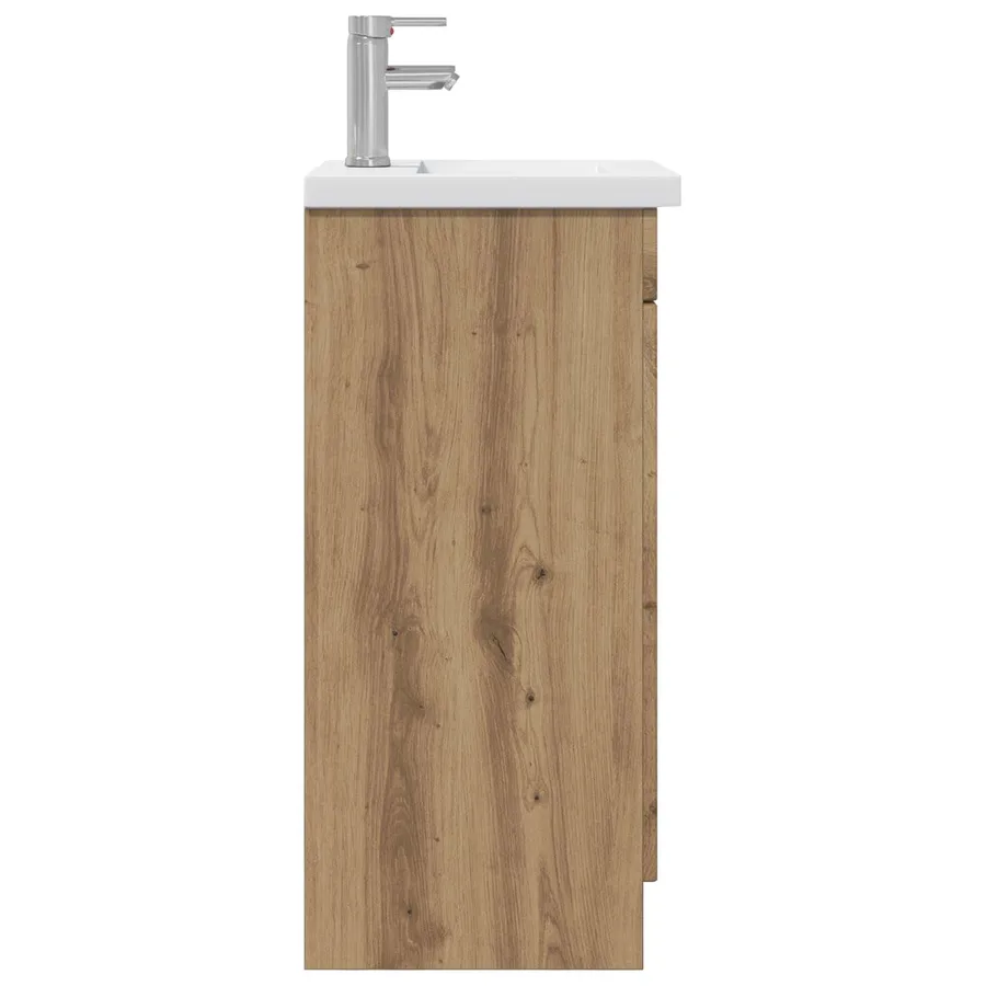 Meuble de salle de bain avec évier Chêne artisanal - 5