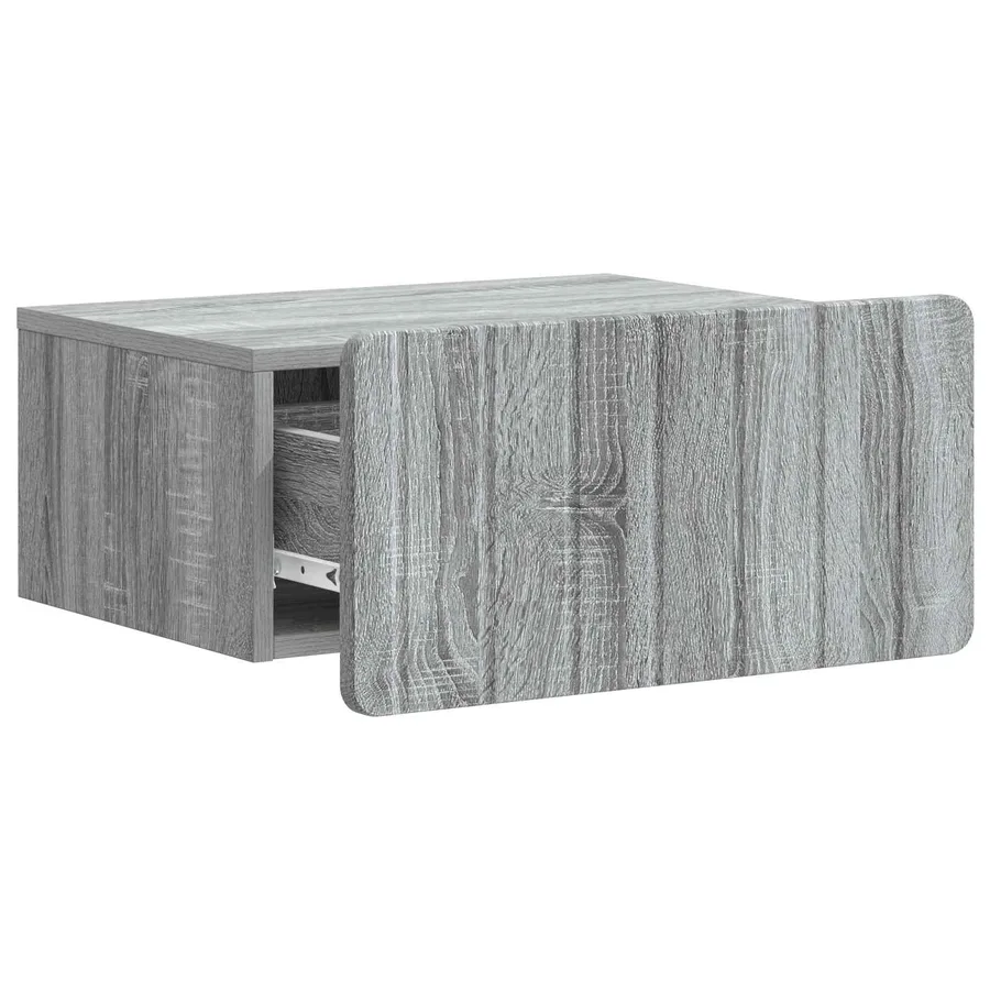 Cabinet de chevet mural 2 pcs Sonoma gris 49 x 34,5 x 24 cm - 6