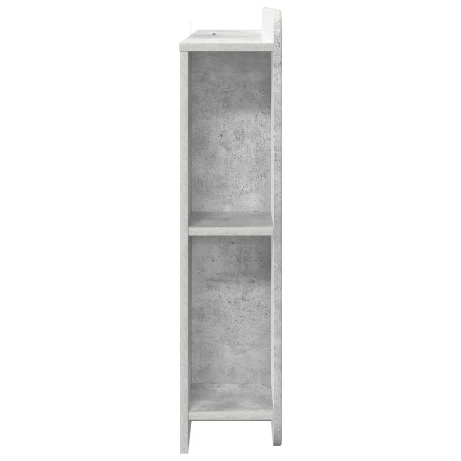 Cabinet de Tête de Lit Gris béton Bois d’ingénierie - 6