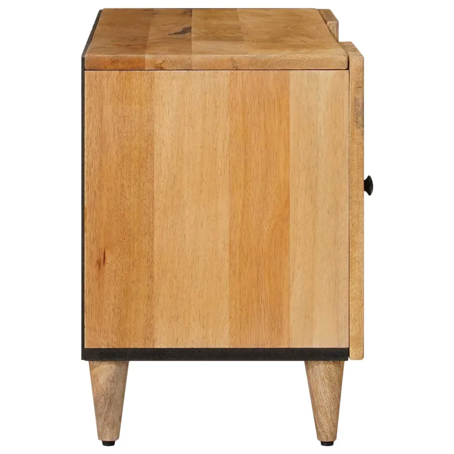 Meuble TV Naturel 105 x 33 x 46 cm Bois de mangue massif - 4