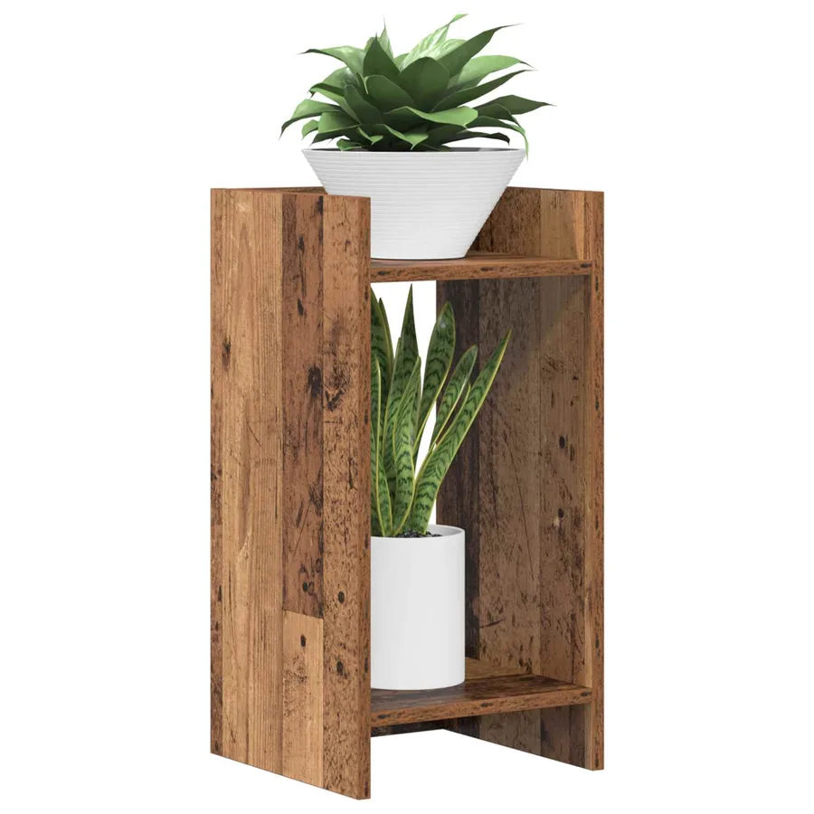 Support de Plante 2 pc Bois ancien 30 x 30 x 60 cm - 3