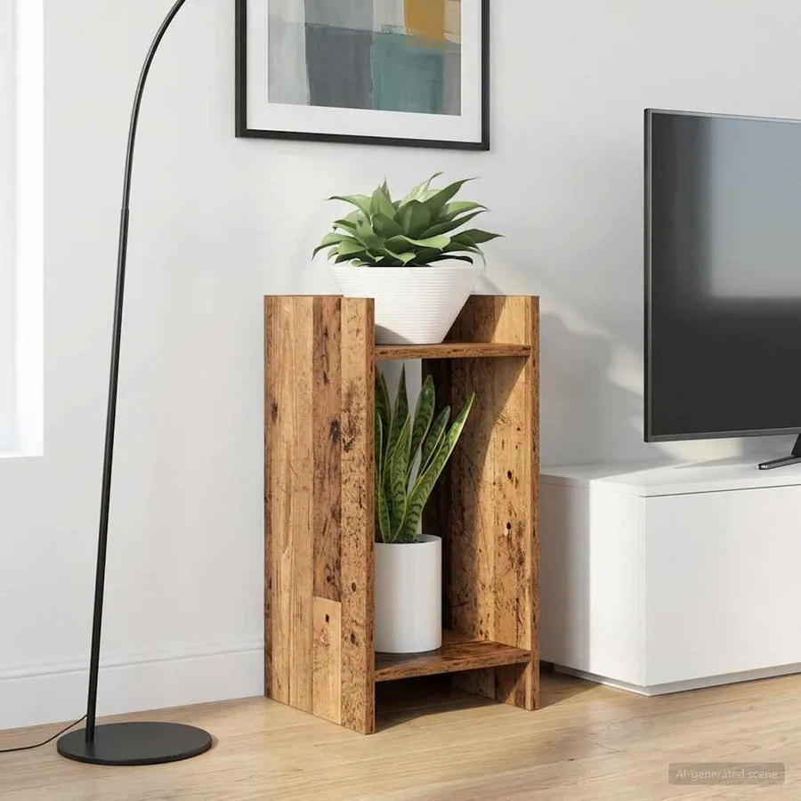 Support de Plante 2 pc Bois ancien 30 x 30 x 60 cm - 4