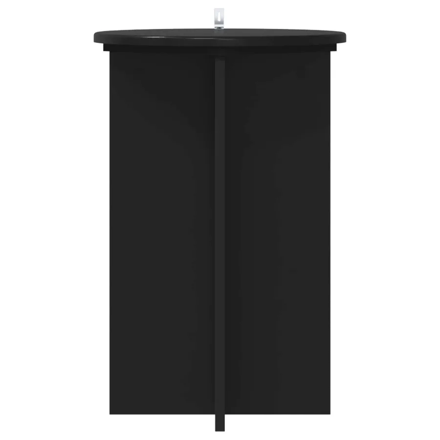 Support de Plante 2 pcs Noir Ø40 x 60 cm Bois d'ingénierie - 6