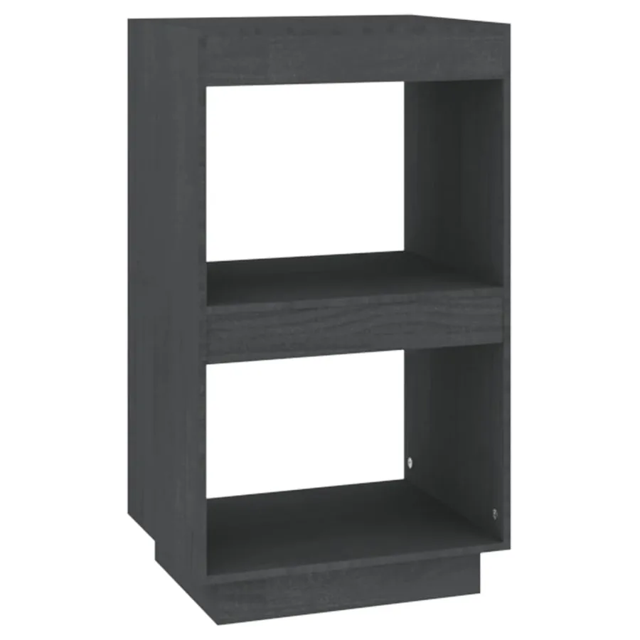 Bibliothèque Gris 40x35x71 cm Bois de pin massif - 2