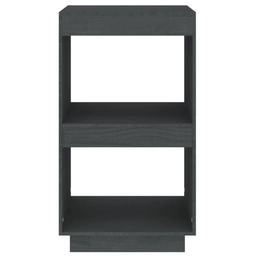 Bibliothèque Gris 40x35x71 cm Bois de pin massif - 5