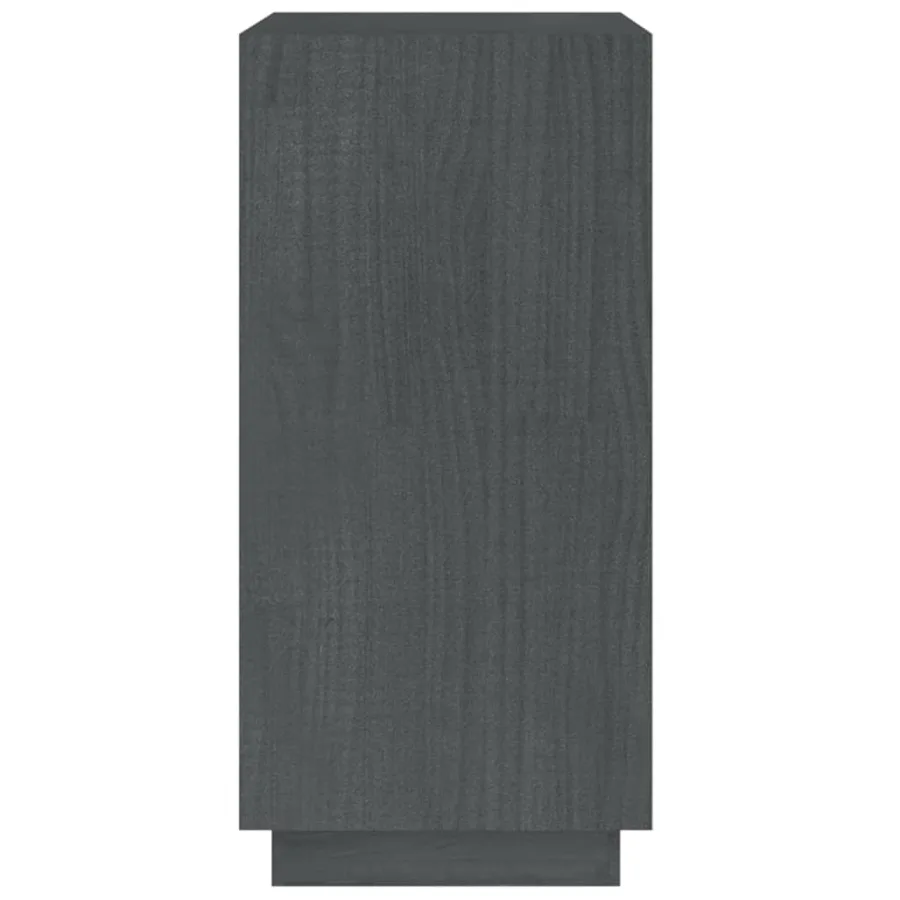 Bibliothèque Gris 40x35x71 cm Bois de pin massif - 6