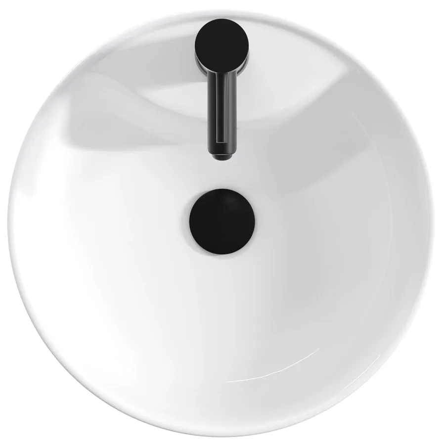 Lavabo de salle de bains Noir Mat 40,5 x 40,5 x 15 cm métal - 7