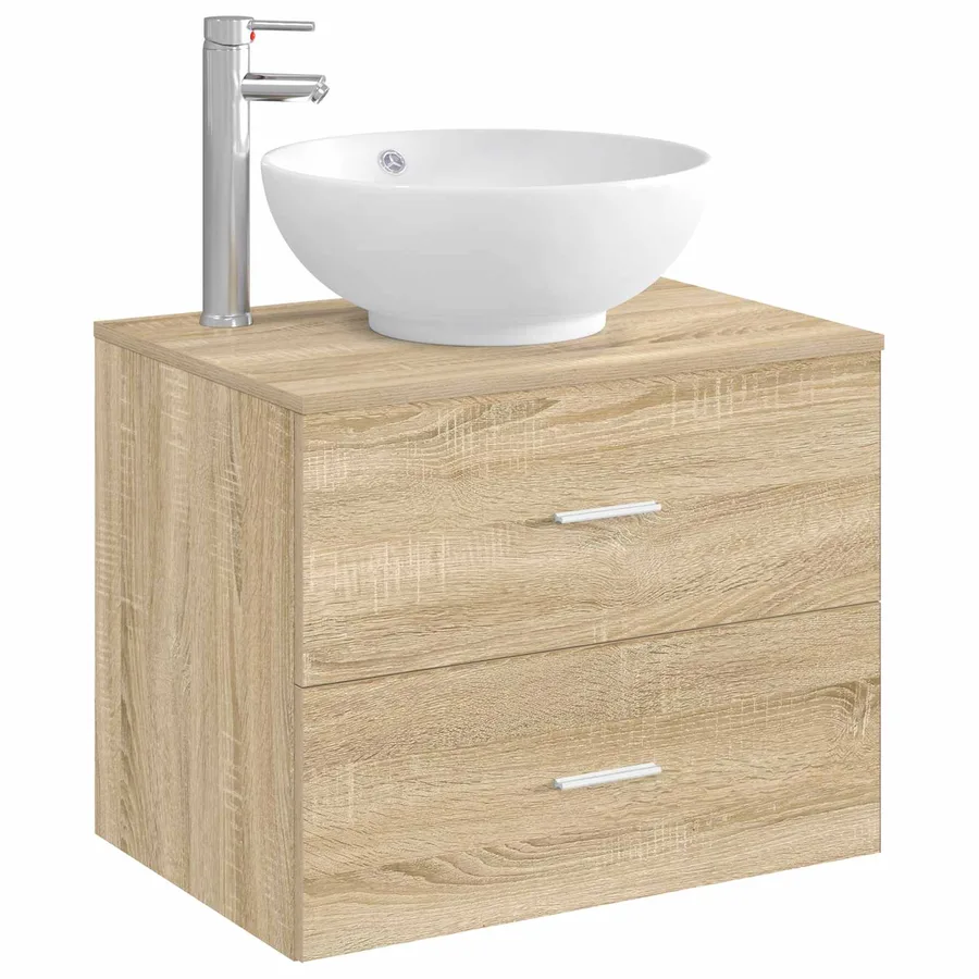 Lavabo de salle de bains Chrome 44 x 44 x 16 cm métal - 3