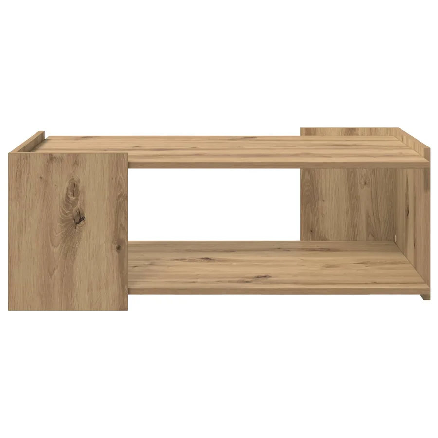 Table basse Chêne artisanal 90 x 50 x 33 cm Bois d'ingénierie - 5