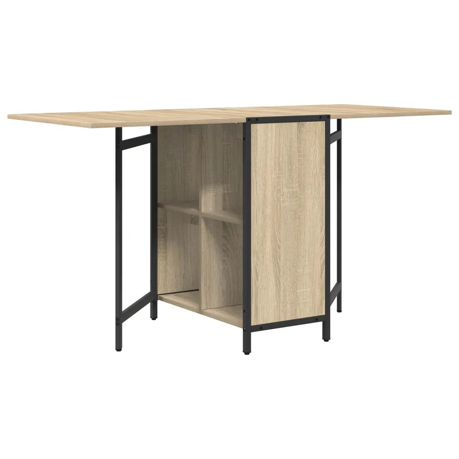 Table à dîner 144 x 60 x 75 cm Bois d'ingénierie Chêne Sonoma - 2