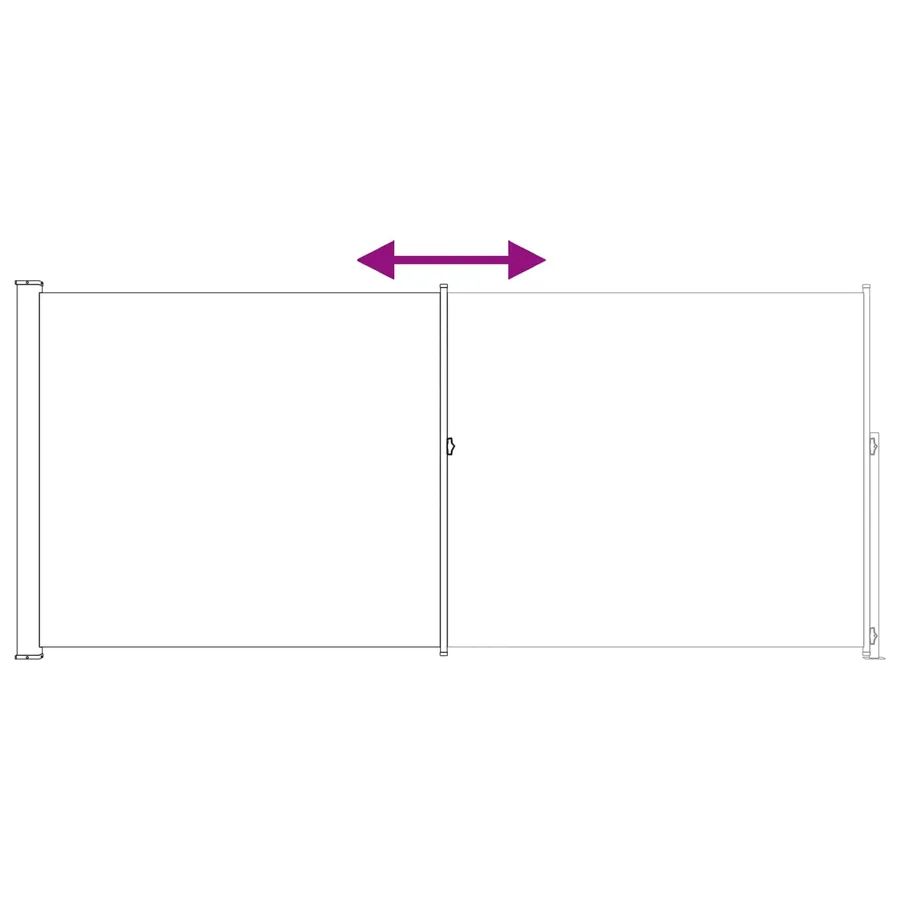 Store latéral rétractable 220 x 300 cm Polyester Rectangulaire - 6