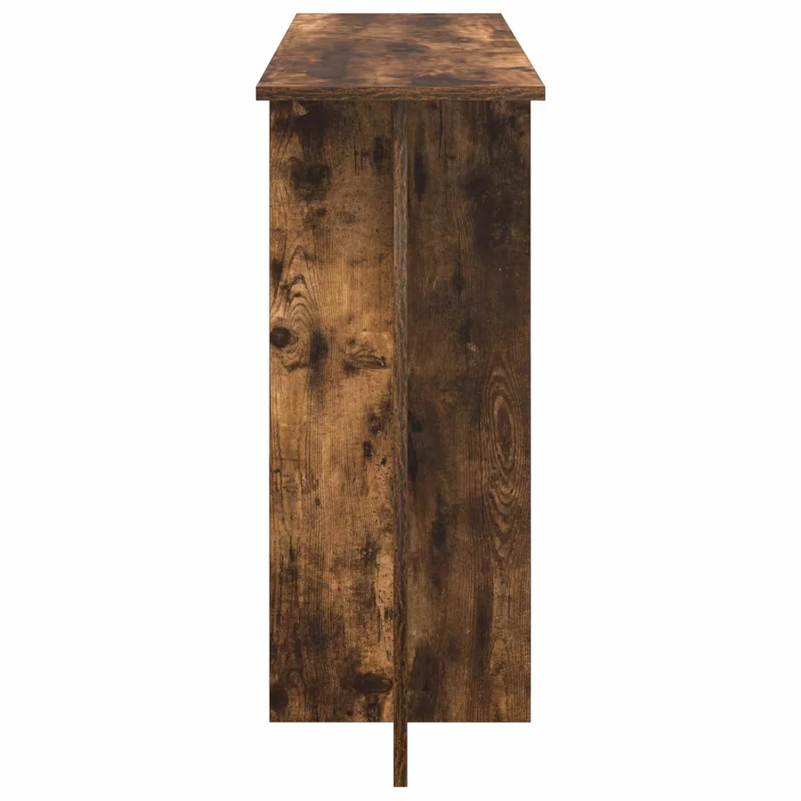 Table console Chêne Fumé 100 x 30 x 75 cm Bois d'ingénierie - 6