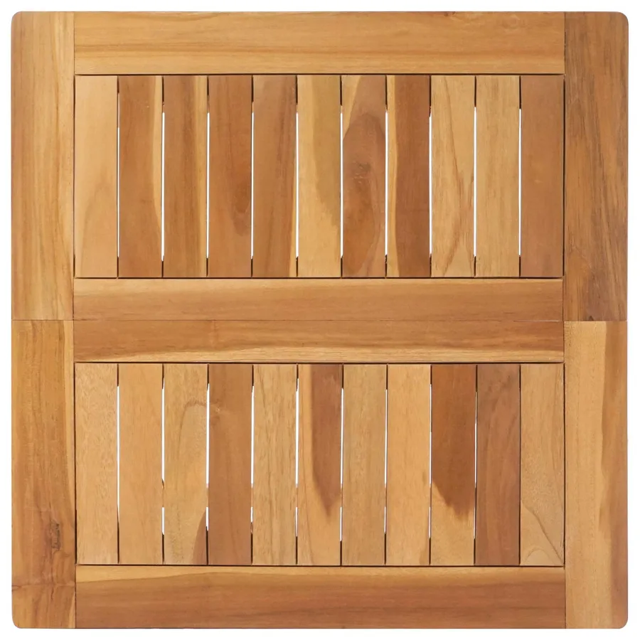 Table de bar Naturel 60 x 60 x 105 cm Teck Massif - 5