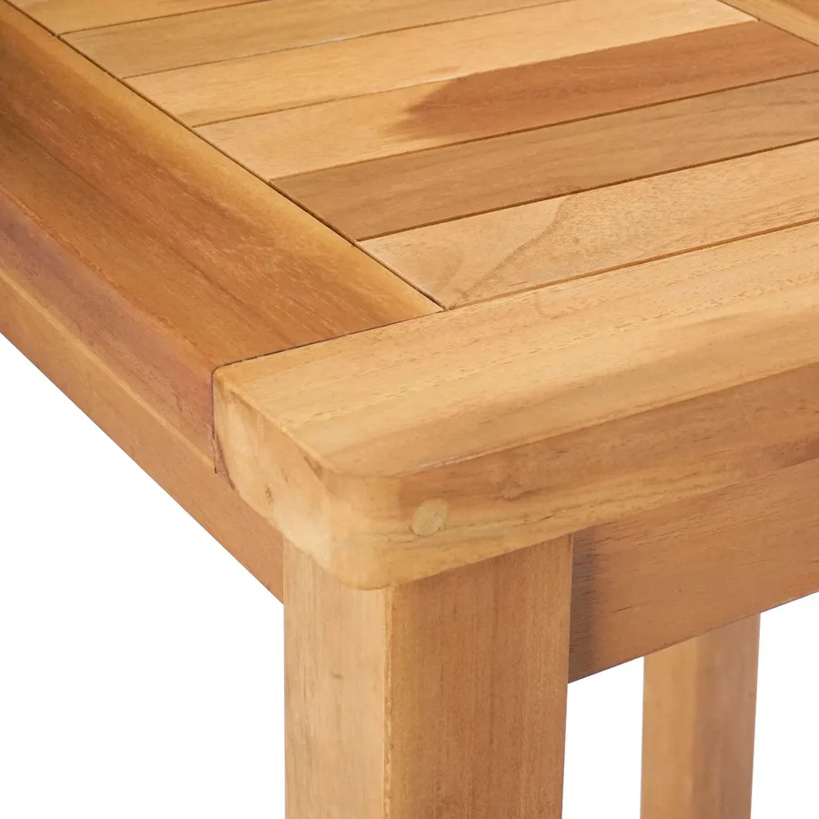 Table de bar Naturel 60 x 60 x 105 cm Teck Massif - 6