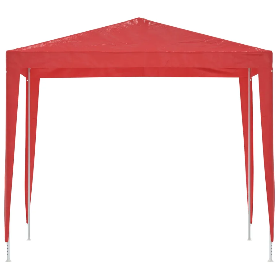 Tente de fête 250 x 250 x 240 cm Rouge PE et acier - 4