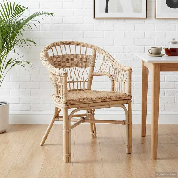 Chaise empilable Naturel 60 x 60 x 81 cm Rotin